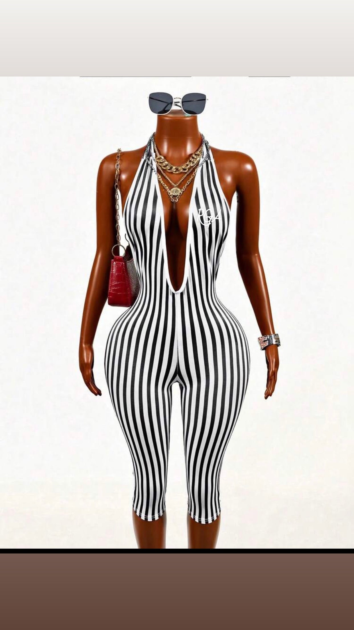 Black and White Romper
